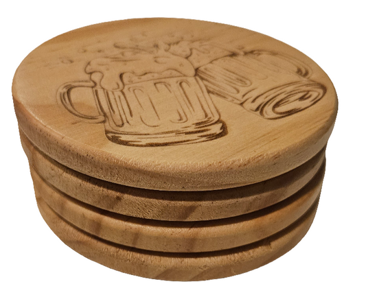 Beer mug coaster 4 pack.