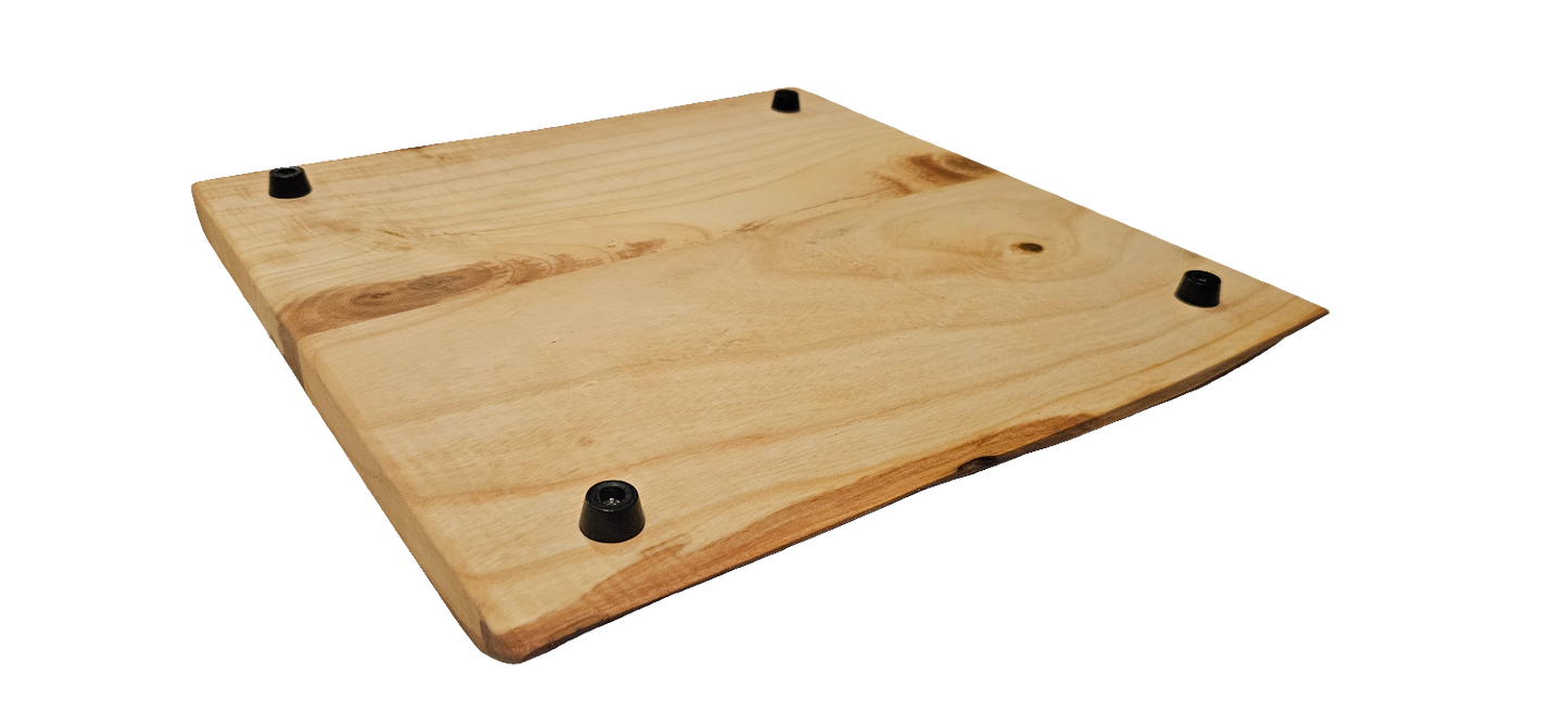 Ash live edge engraved charcuterie/cutting board