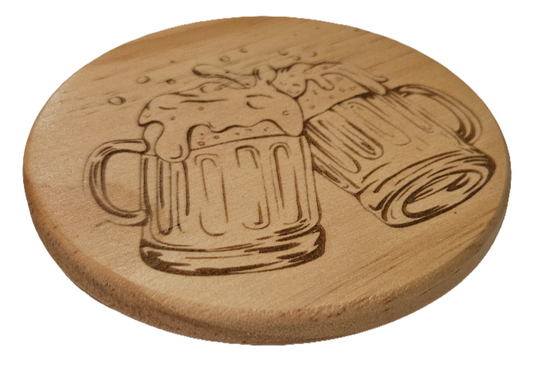 Beer mug coaster