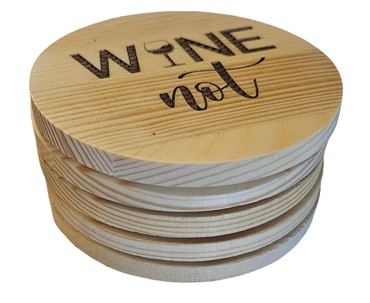 Wine not 4 pack coasters