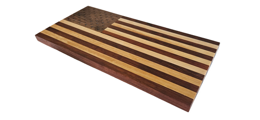 Walnut/Cherry/Maple American flag cutting/charcuterie board.